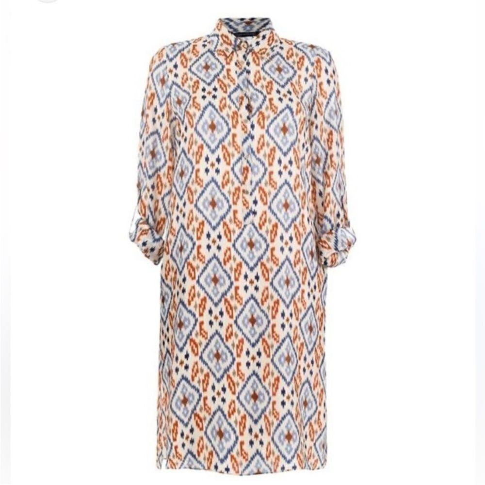 Zara Multicolor Patterned Dress, S